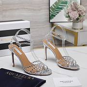 Aquazzura 105m Tequila Sandals silver - 1