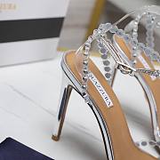 Aquazzura 105m Tequila Sandals silver - 4