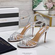 Aquazzura 105m Tequila Sandals silver - 3
