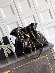 Chanel Tote Bag Black Lambskin 32x8.5x26cm - 1