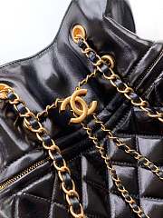 Chanel Tote Bag Black Lambskin 32x8.5x26cm - 4