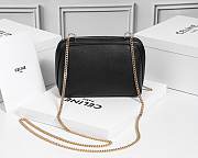 Celine Clutch on Chain IN smooth calfskin black 16.5x11x8cm - 3