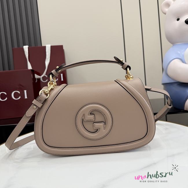 Gucci Blondie medium top handle bag beige 26.5x16.5x8.5cm - 1