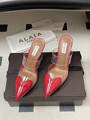 Alaia Black Heels red 8.5cm - 3