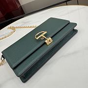 Gucci Half Horsebit wallet on chain green 20x12x3.5cm - 3