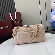 Gucci Marmont medium shoulder bag pink Beige 26x15x7cm - 3
