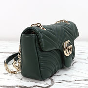 Gucci Marmont medium shoulder bag pink green 26x15x7cm - 5