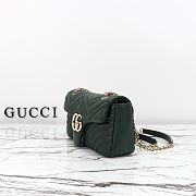 Gucci Marmont medium shoulder bag pink green 26x15x7cm - 4