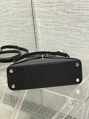 Dior Cigale Bag Shiny Supple Black 28x10x22cm - 5