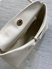 Dior Cigale Bag Shiny Supple White 28x10x22cm - 5