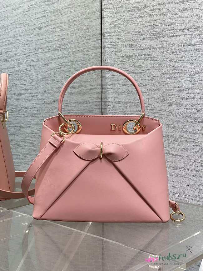 Dior Cigale Bag Shiny Supple Pink 28x10x22cm - 1