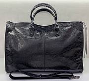 Balenciaga Le City Travel Bag in black Arena lambskin 55x35x20cm - 3