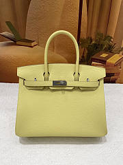 Hermes Birkin 30 Yellow Togo Silver 30cm - 1