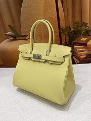 Hermes Birkin 30 Yellow Togo Silver 30cm - 5