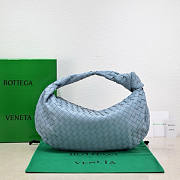 Bottega Veneta Jodie Blue Leather Bag - 48x40x16cm - 3