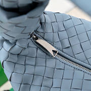 Bottega Veneta Jodie Blue Leather Bag - 48x40x16cm - 4