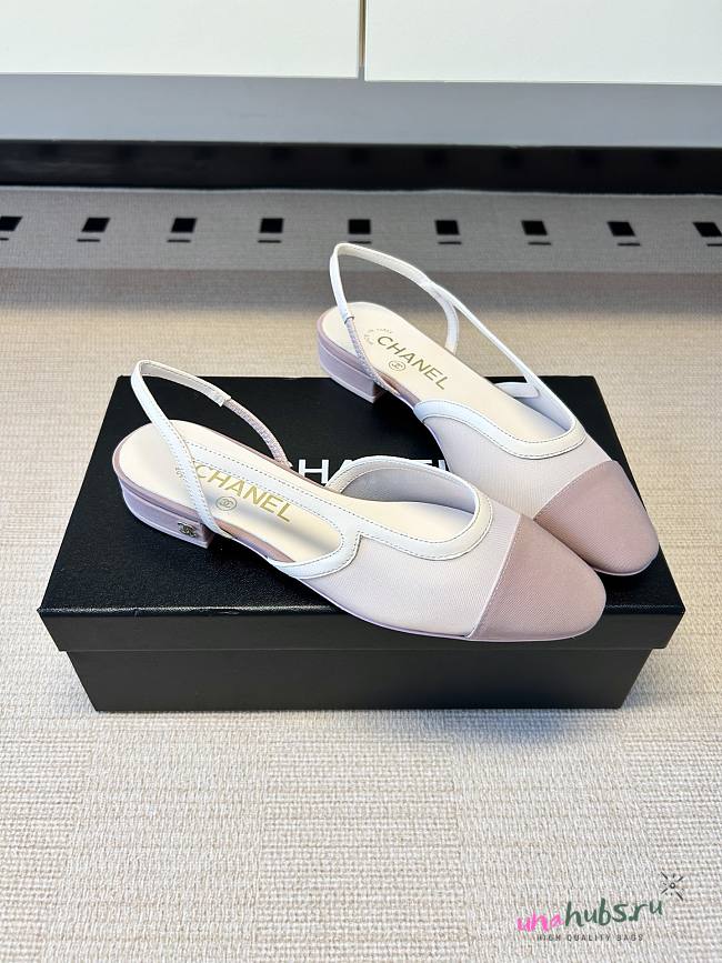 Chanel Slingback Pink Flat - 1