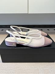 Chanel Slingback Pink Flat - 4