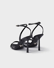 Prada Brushed leather sandals Black 10cm - 2