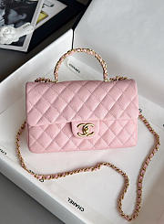 Chanel Top Handle Pink Caviar 22.5x13.5x6cm - 1