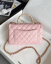 Chanel Top Handle Pink Caviar 22.5x13.5x6cm - 3