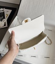 Chanel Top Handle White Caviar 22.5x13.5x6cm - 5