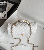 Chanel Top Handle White Caviar 22.5x13.5x6cm - 3