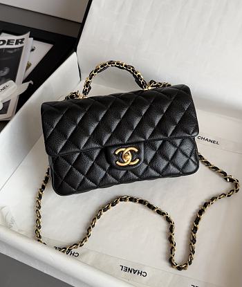 Chanel Top Handle Black Caviar 22.5x13.5x6cm