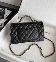 Chanel Top Handle Black Caviar 22.5x13.5x6cm - 4