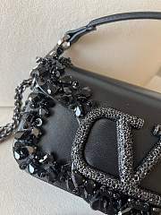 Valentino Garavani Small Locò Black Shoulder Bag 19x10.5x5cm - 5