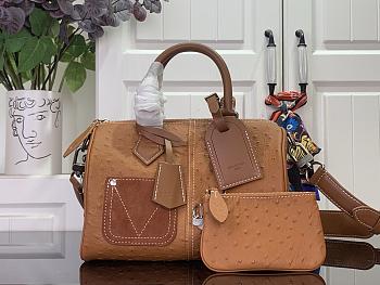 Louis Vuitton Speedy Bandoulière 25 Brown Ostrich 25cm