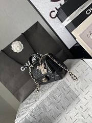 Chanel Classic bag with handle Black Lambskin 20x12x6cm - 5