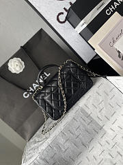 Chanel Classic bag with handle Black Lambskin 20x12x6cm - 3