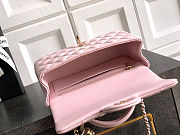 Chanel Classic bag with handle Pink Lambskin 20x12x6cm - 5