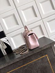 Chanel Classic bag with handle Pink Lambskin 20x12x6cm - 3