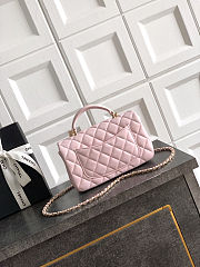 Chanel Classic bag with handle Pink Lambskin 20x12x6cm - 2