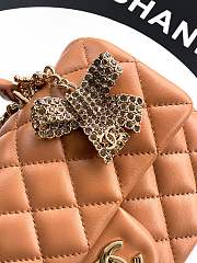 Chanel Classic bag with handle Caramel Lambskin 20x12x6cm - 5