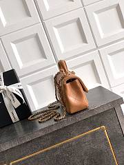 Chanel Classic bag with handle Caramel Lambskin 20x12x6cm - 4