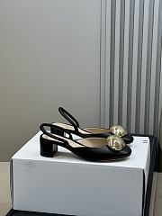 Gianvito Rossi Sphera 45 Leather Slingback Pumps - 1