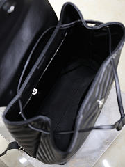 YSL Backpack Black Silver 33×26×13cm - 3
