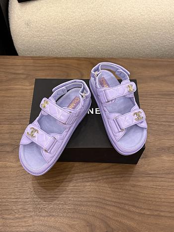 Chanel Purple Sandal