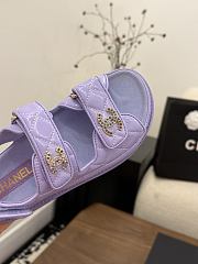Chanel Purple Sandal - 4
