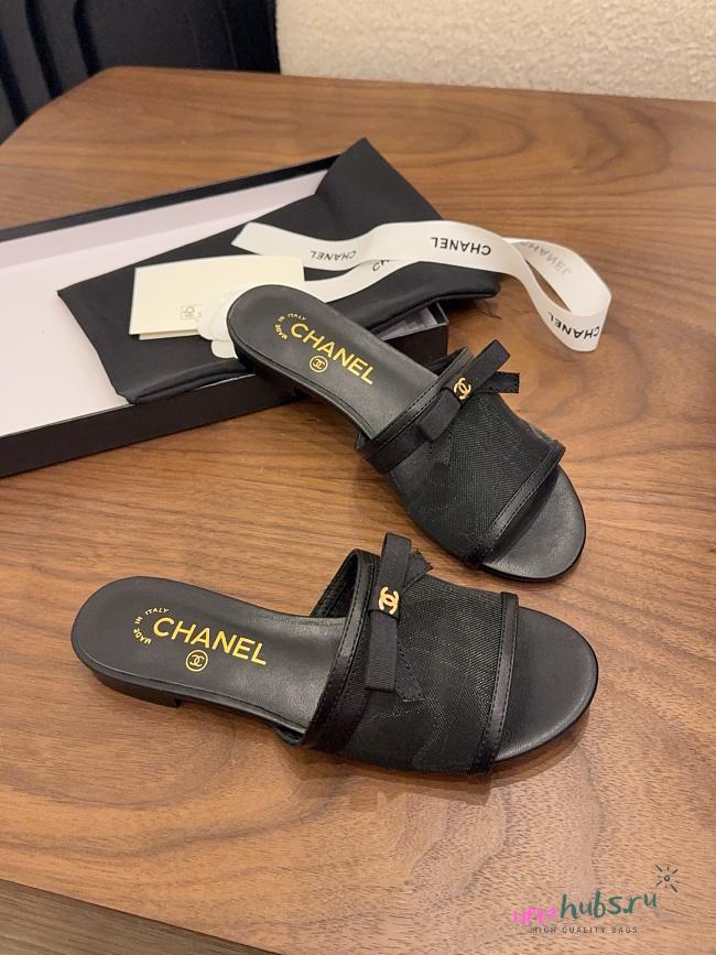 Chanel Black Slides 03 - 1