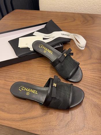 Chanel Black Slides 03