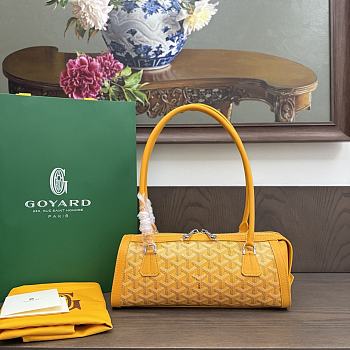 Goyard Bonbonnière bag yellow 30x10.5x12cm