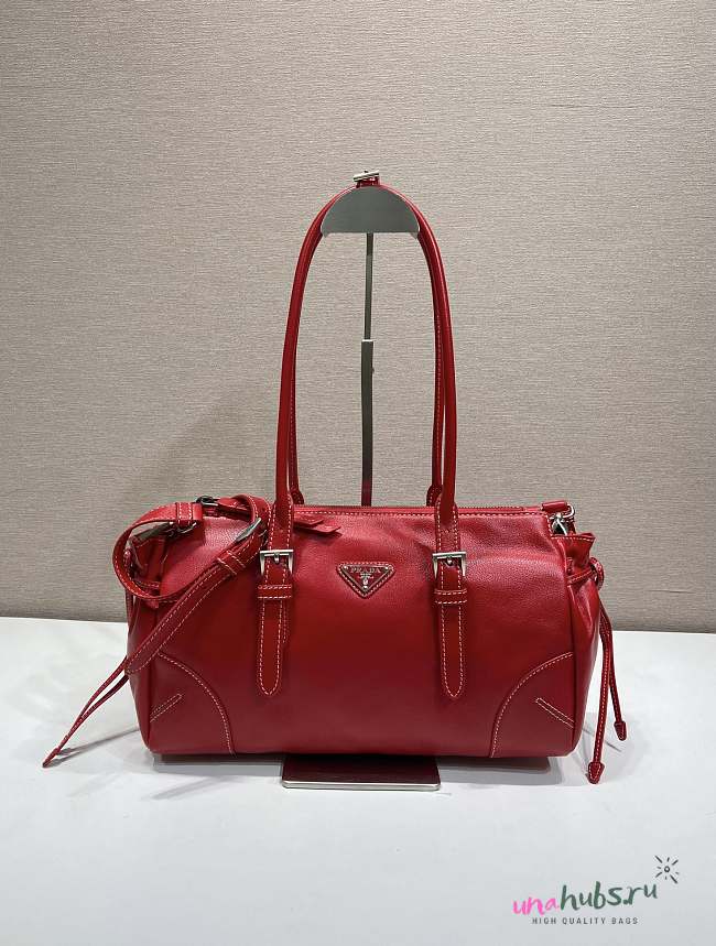 Prada Bonnie medium red tote bag 32x17.5x10.5cm - 1