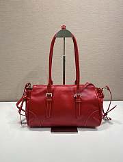 Prada Bonnie medium red tote bag 32x17.5x10.5cm - 2