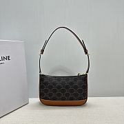 Celine Shoulder bag Triomphe canvas calfskin 21x13x5cm - 2