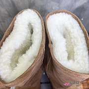 Balenciaga Alaska Brown Fur High Boots - 4