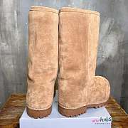 Balenciaga Alaska Brown Fur High Boots - 3
